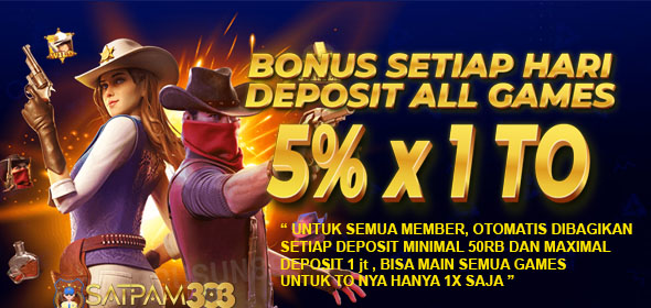 Dapat Bonus Deposit Setiap Hari - Satpam303